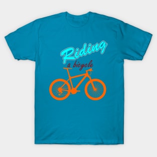 riding a biycle T-Shirt